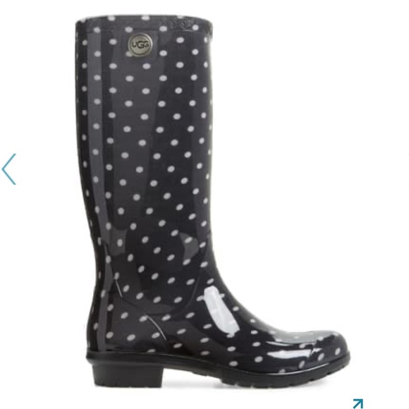 UGG Shaye Polka Dot Rubber Rain Boots - Picture 3 of 6